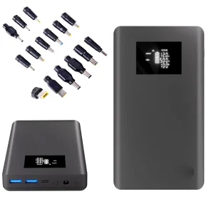 DC Power Bank 5V 9V 12V 15V 16V 18V 19V 20V 24V5A Battery Pack USB C Powerbank for MacBook Dell XPS iPad Laptop Cell Phone CPAP