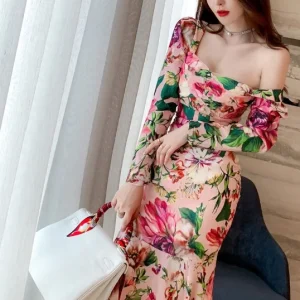 Zyht Retro mid length dress women Nigeria