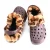 Women Fluffy Faux Fur slippers Hole Inside and Outside Mens Black Garden Shoes with Fur Inside