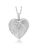 Locket Pendant Necklace Charm 1.5″ Engraved Flowers Heart Shape